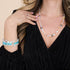 Rainbow Supernova | Silver | Galaxy Glass Statement Necklace
